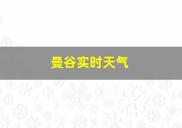 曼谷实时天气