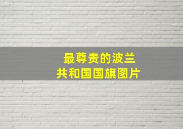 最尊贵的波兰共和国国旗图片