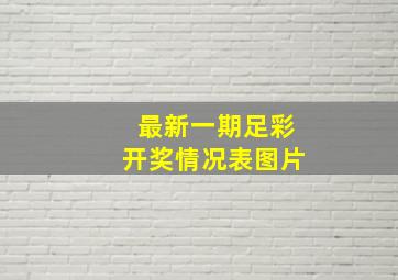 最新一期足彩开奖情况表图片