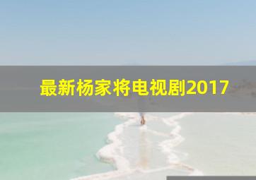 最新杨家将电视剧2017