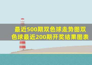 最近500期双色球走势图双色球最近200期开奖结果图表