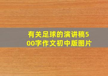 有关足球的演讲稿500字作文初中版图片