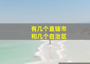 有几个直辖市和几个自治区