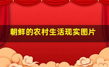 朝鲜的农村生活现实图片