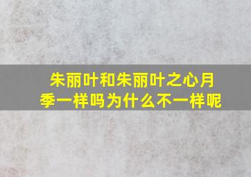 朱丽叶和朱丽叶之心月季一样吗为什么不一样呢