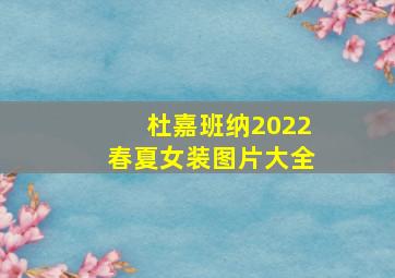 杜嘉班纳2022春夏女装图片大全