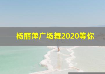 杨丽萍广场舞2020等你