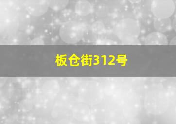 板仓街312号