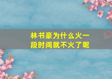 林书豪为什么火一段时间就不火了呢