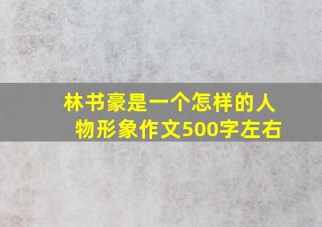 林书豪是一个怎样的人物形象作文500字左右