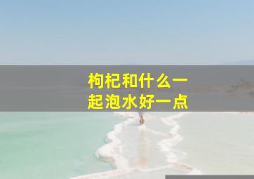 枸杞和什么一起泡水好一点