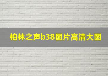 柏林之声b38图片高清大图