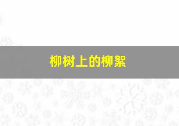 柳树上的柳絮