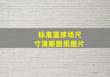 标准篮球场尺寸清晰图纸图片