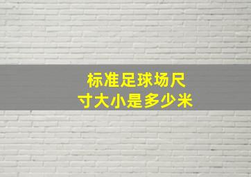 标准足球场尺寸大小是多少米