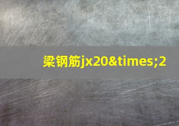 梁钢筋jx20×2