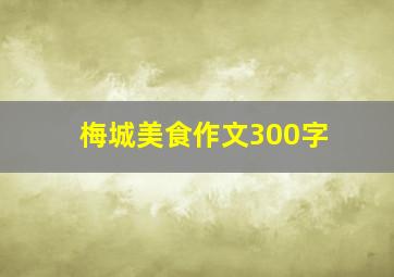 梅城美食作文300字