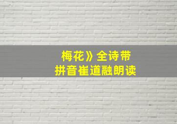 梅花》全诗带拼音崔道融朗读