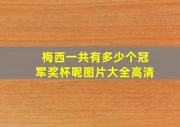 梅西一共有多少个冠军奖杯呢图片大全高清