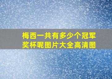 梅西一共有多少个冠军奖杯呢图片大全高清图