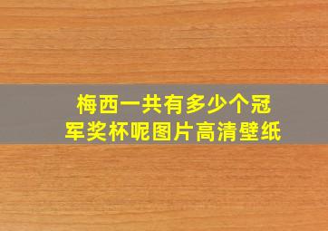 梅西一共有多少个冠军奖杯呢图片高清壁纸