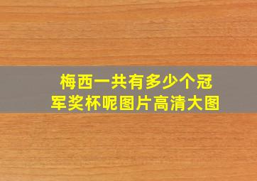 梅西一共有多少个冠军奖杯呢图片高清大图