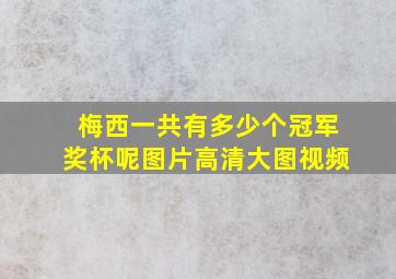 梅西一共有多少个冠军奖杯呢图片高清大图视频