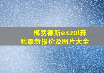 梅赛德斯e320l奔驰最新报价及图片大全