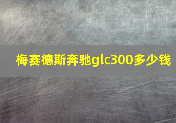 梅赛德斯奔驰glc300多少钱