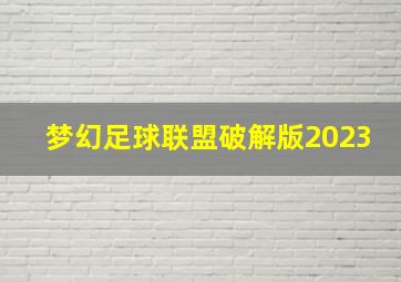 梦幻足球联盟破解版2023