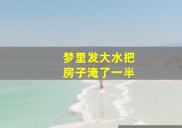 梦里发大水把房子淹了一半