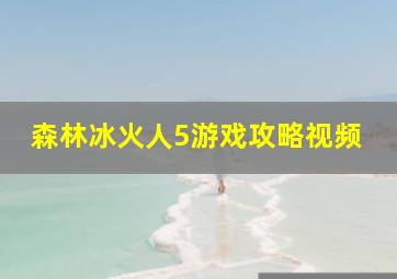 森林冰火人5游戏攻略视频