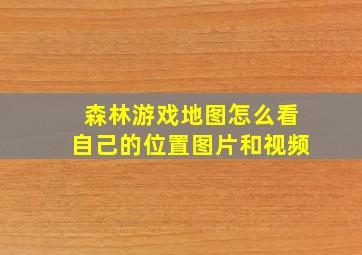 森林游戏地图怎么看自己的位置图片和视频