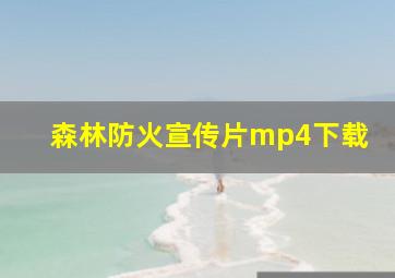 森林防火宣传片mp4下载