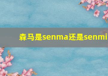 森马是senma还是senmir