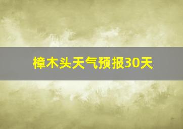 樟木头天气预报30天