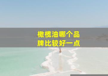 橄榄油哪个品牌比较好一点