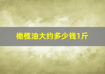 橄榄油大约多少钱1斤