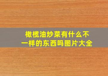 橄榄油炒菜有什么不一样的东西吗图片大全