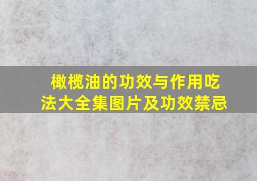 橄榄油的功效与作用吃法大全集图片及功效禁忌