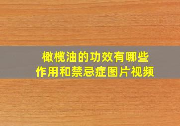 橄榄油的功效有哪些作用和禁忌症图片视频