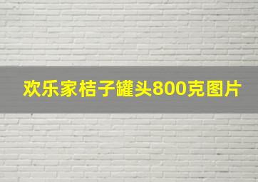 欢乐家桔子罐头800克图片