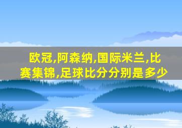 欧冠,阿森纳,国际米兰,比赛集锦,足球比分分别是多少