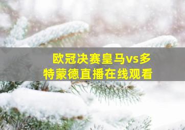 欧冠决赛皇马vs多特蒙德直播在线观看