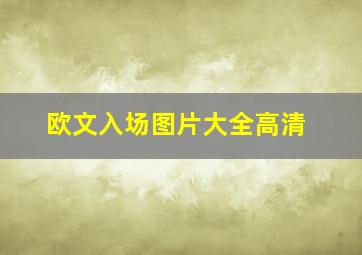 欧文入场图片大全高清