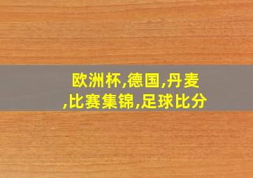 欧洲杯,德国,丹麦,比赛集锦,足球比分