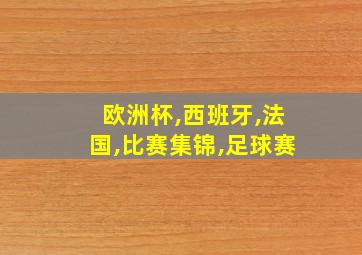 欧洲杯,西班牙,法国,比赛集锦,足球赛