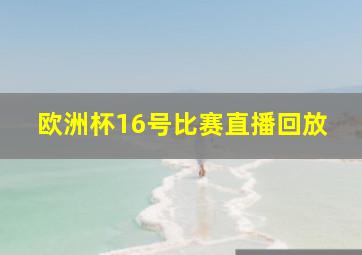 欧洲杯16号比赛直播回放