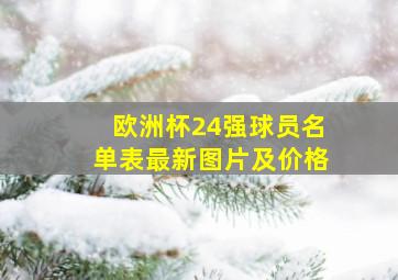 欧洲杯24强球员名单表最新图片及价格