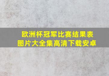 欧洲杯冠军比赛结果表图片大全集高清下载安卓